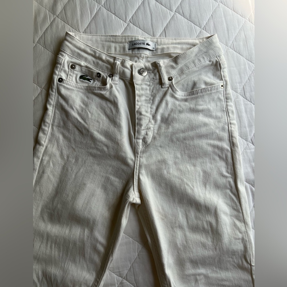 Lacoste White Skinny Denim Jeans